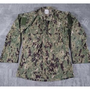 US Navy Shirt Adult Size Small Long Blouse‎ Military Working Uniform Type III